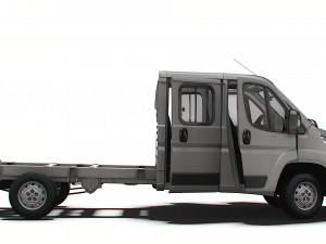 Peugeot Boxer Chassis Truck CrCab 4035WB HQInterior 2023 Modèle 3D