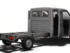 Peugeot Boxer Chassis Truck CrCab 4035WB HQInterior 2023 3D Model
