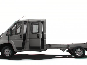 Peugeot Boxer Chassis Truck CrCab 4035WB HQInterior 2023 Modèle 3D