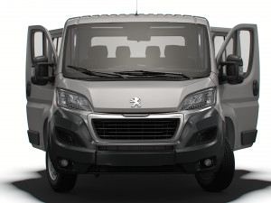 Peugeot Boxer Chassis Truck CrCab 4035WB HQInterior 2023 Modèle 3D