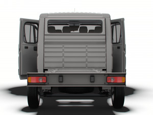 Peugeot Boxer Chassis Truck CrCab 4035WB HQInterior 2023 Modèle 3D