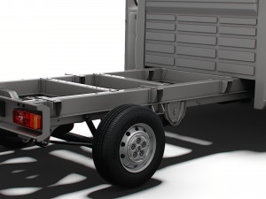 Peugeot Boxer Chassis Truck CrCab 4035WB HQInterior 2023 Modèle 3D