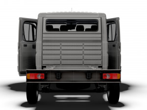 Peugeot Boxer Chassis Truck CrCab 4035WB HQInterior 2023 Modèle 3D