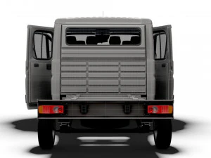 Peugeot Boxer Chassis Truck CrCab 4035WB HQInterior 2023 3D Model