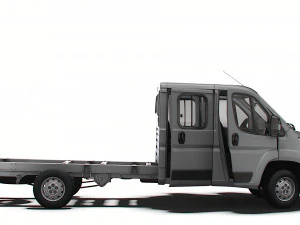 Peugeot Boxer Chassis Truck CrCab 4035WBXL HQInterior 2023 3D Model