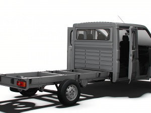 Peugeot Boxer Chassis Truck CrCab 4035WBXL HQInterior 2023 3D Model