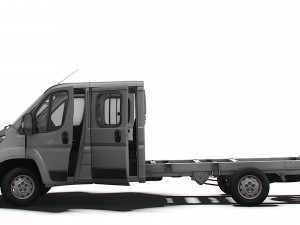 Peugeot Boxer Chassis Truck CrCab 4035WBXL HQInterior 2023 3D Model