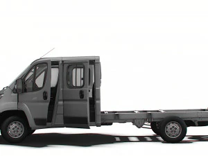 Peugeot Boxer Chassis Truck CrCab 4035WBXL HQInterior 2023 3D Model