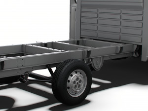 Peugeot Boxer Chassis Truck CrCab 4035WBXL HQInterior 2023 3D Model