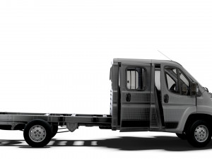 Peugeot Boxer Chassis Truck CrCab 4035WBXL HQInterior 2023 3D Model