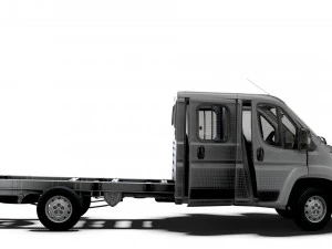 Peugeot Boxer Chassis Truck CrCab 4035WBXL HQInterior 2023 3D Model