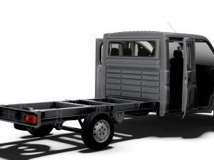 Peugeot Boxer Chassis Truck CrCab 4035WBXL HQInterior 2023 3D Model