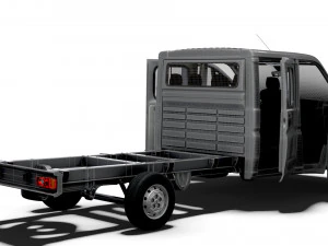 Peugeot Boxer Chassis Truck CrCab 4035WBXL HQInterior 2023 3D Model