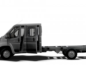 Peugeot Boxer Chassis Truck CrCab 4035WBXL HQInterior 2023 3D Model