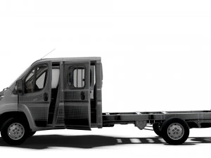 Peugeot Boxer Chassis Truck CrCab 4035WBXL HQInterior 2023 3D Model