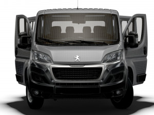Peugeot Boxer Chassis Truck CrCab 4035WBXL HQInterior 2023 3D Model