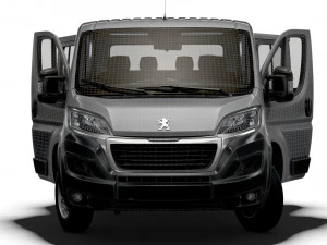 Peugeot Boxer Chassis Truck CrCab 4035WBXL HQInterior 2023 3D Model