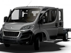 Peugeot Boxer Chassis Truck CrCab 4035WBXL HQInterior 2023 3D Model