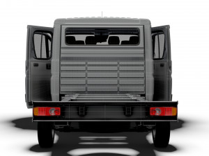 Peugeot Boxer Chassis Truck CrCab 4035WBXL HQInterior 2023 3D Model