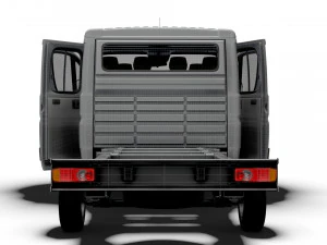 Peugeot Boxer Chassis Truck CrCab 4035WBXL HQInterior 2023 3D Model