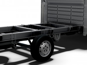 Peugeot Boxer Chassis Truck CrCab 4035WBXL HQInterior 2023 3D Model