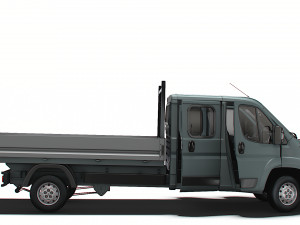 Peugeot Boxer Crew Cab Truck HQInterior 2023 3D मॉडल