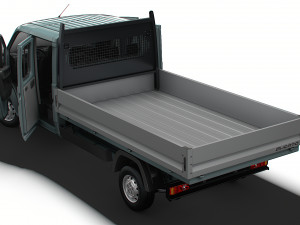 Peugeot Boxer Crew Cab Truck HQInterior 2023 3D मॉडल
