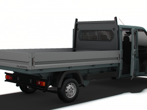 Peugeot Boxer Crew Cab Truck HQInterior 2023 3D मॉडल