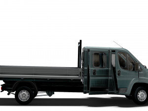 Peugeot Boxer Crew Cab Truck HQInterior 2023 3D मॉडल