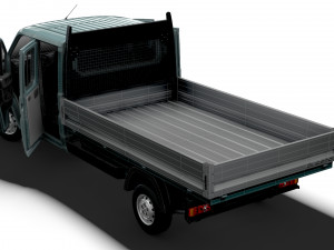 Peugeot Boxer Crew Cab Truck HQInterior 2023 3D मॉडल