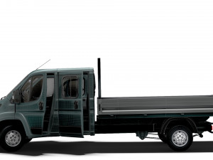 Peugeot Boxer Crew Cab Truck HQInterior 2023 3D मॉडल