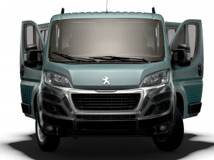 Peugeot Boxer Crew Cab Truck HQInterior 2023 3D मॉडल