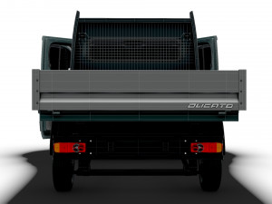 Peugeot Boxer Crew Cab Truck HQInterior 2023 3D मॉडल