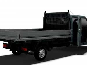 Peugeot Boxer Crew Cab Truck HQInterior 2023 3D मॉडल