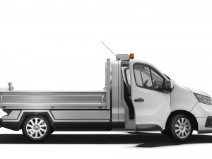 Renault Trafic Tipper HQ Interior 2023 3D Model