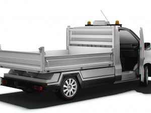 Renault Trafic Tipper HQ Interior 2023 3D Model