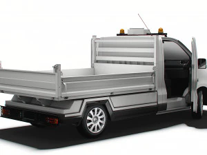 Renault Trafic Tipper HQ Interior 2023 3D Model