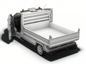 Renault Trafic Tipper HQ Interior 2023 3D Model