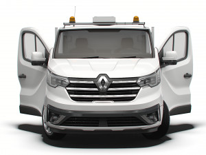 Renault Trafic Tipper HQ Interior 2023 3D Model