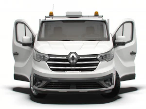Renault Trafic Tipper HQ Interior 2023 3D Model