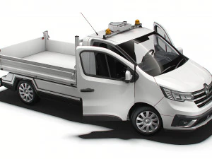 Renault Trafic Tipper HQ Interior 2023 3D Model