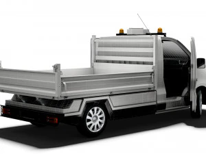 Renault Trafic Tipper HQ Interior 2023 3D Model