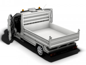 Renault Trafic Tipper HQ Interior 2023 3D Model