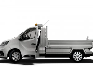 Renault Trafic Tipper HQ Interior 2023 3D Model