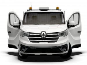 Renault Trafic Tipper HQ Interior 2023 3D Model