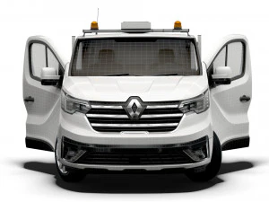 Renault Trafic Tipper HQ Interior 2023 3D Model