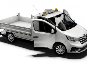 Renault Trafic Tipper HQ Interior 2023 3D Model