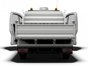 Renault Trafic Tipper HQ Interior 2023 3D Model