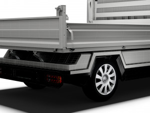 Renault Trafic Tipper HQ Interior 2023 3D Model