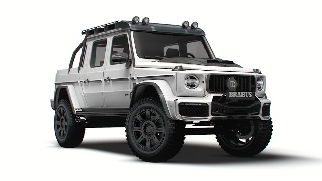 Brabus 800 Adventure XLP Superwhite 2022 3D Model .c4d .max .obj .3ds .fbx .stl .blend 